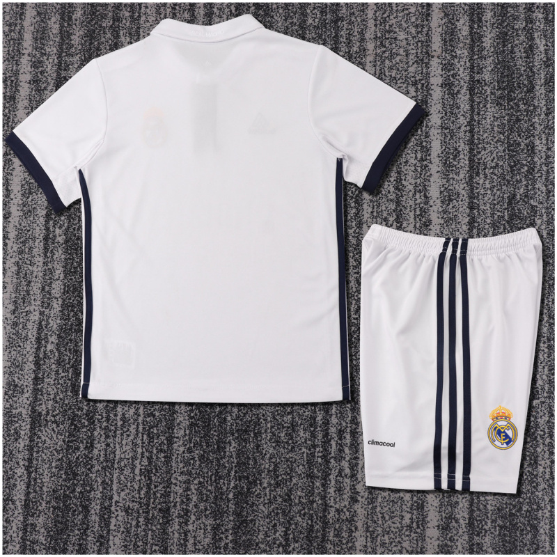 Maillot domicile rétro pour enfants du Real Madrid 2016/17