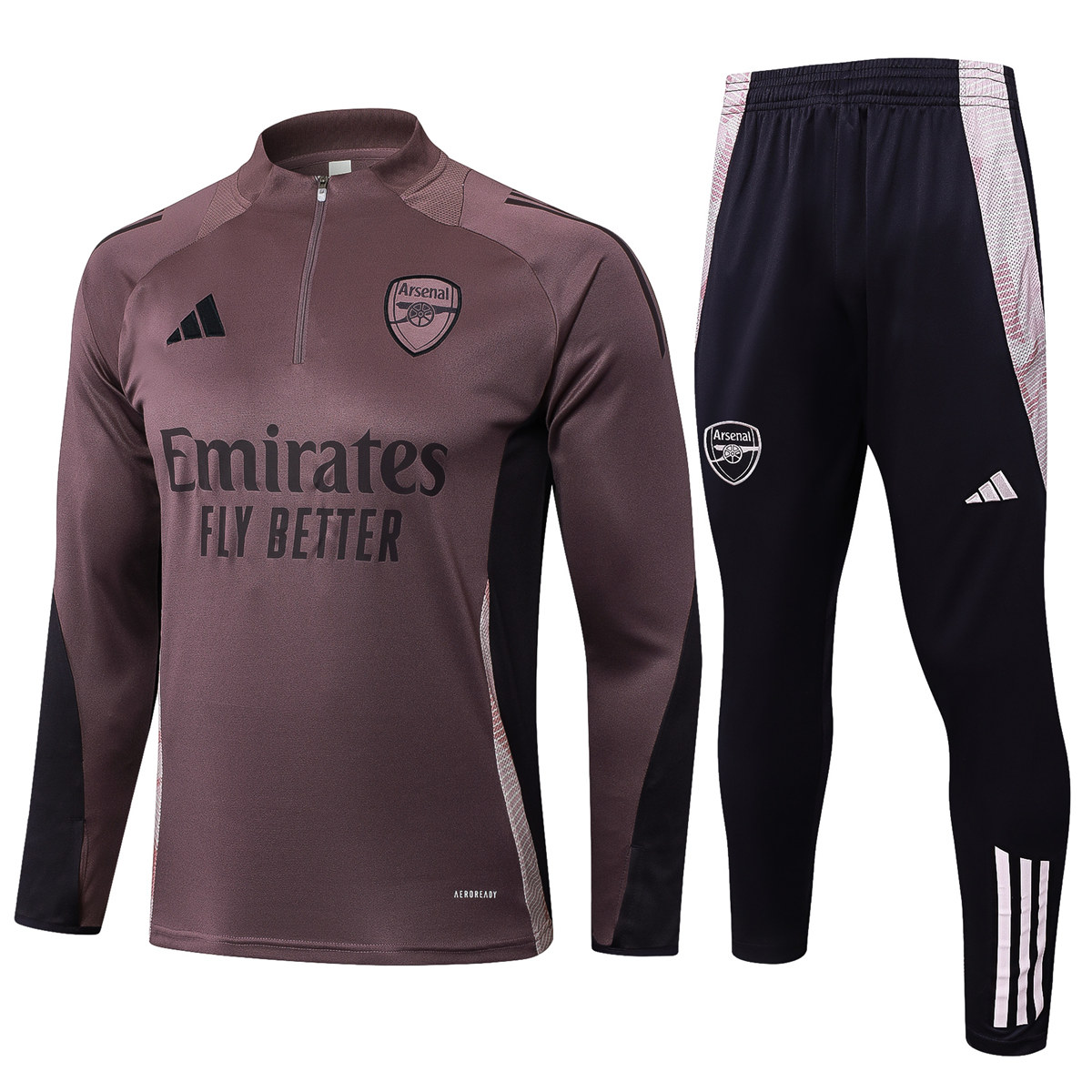 Ensemble d’entraînement Arsenal pour hommes violet et marron 2024/25