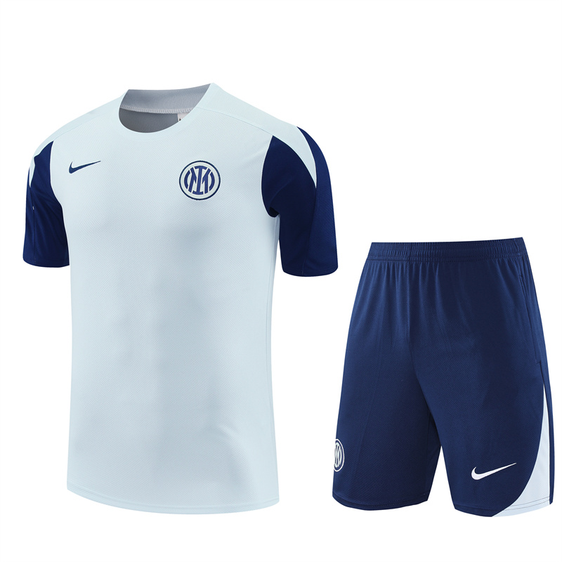 Ensemble d’entraînement court pour homme Inter Milan gris clair 2025/26