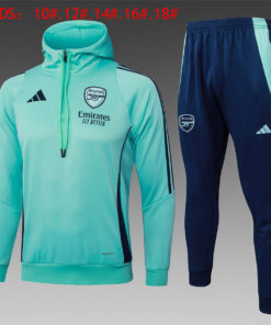 Ensemble Sweat à Capuche Arsenal Enfants + Pantalon Vert Clair 2024/25