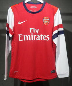 Maillot domicile rétro authentique à manches longues Arsenal 2012/13 – joueur pour homme