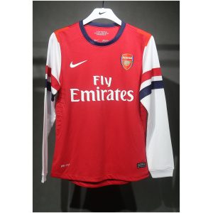 Maillot domicile rétro authentique à manches longues Arsenal 2012/13 – joueur pour homme