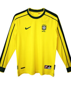 Maillot Brésil Rétro Domicile Manches longues 1998