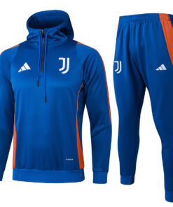 Sweat à capuche et pantalon d’entraînement pour hommes Juventus Bleu 2024/25