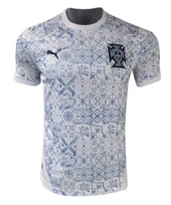 Homme Portugal Édition Spéciale Blanc – Gris Maillot 2025