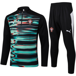 Survêtement Homme Portugal Noir – Vert 2025