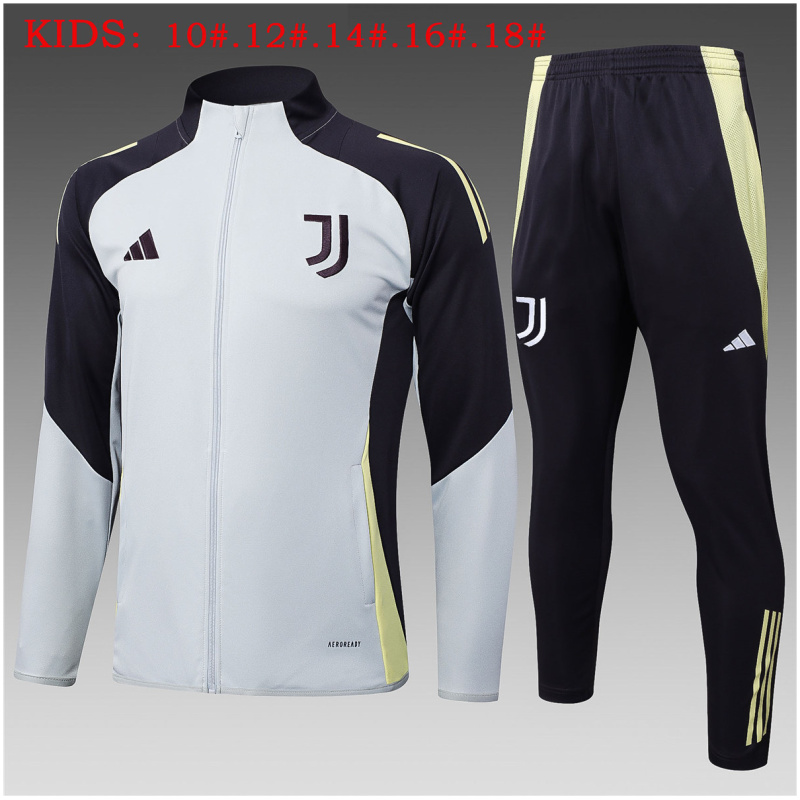 Enfants Juventus Veste + Pantalon Tenue d’Entraînement Gris 2025/26