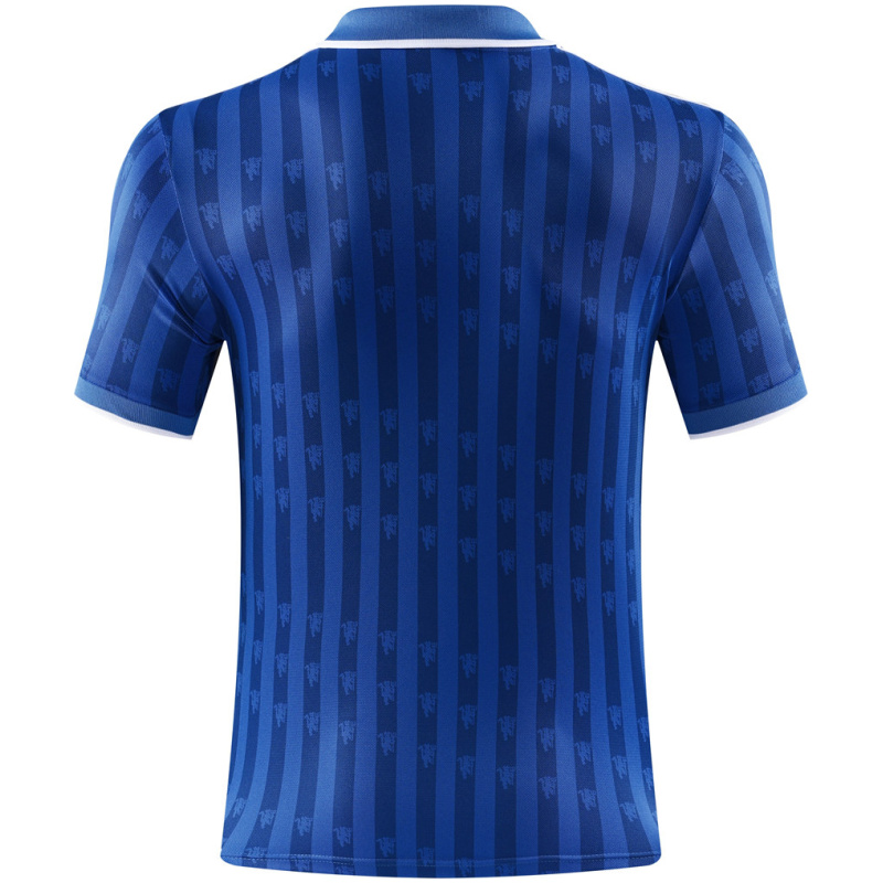 Homme Manchester United Polo Bleu 2025/26
