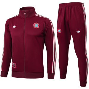 Veste + Pantalon d’entraînement Bayern Munich Hommes Bordeaux 2025/26