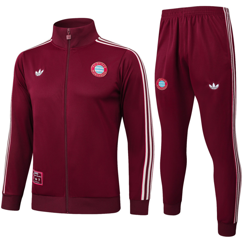 Veste + Pantalon d’entraînement Bayern Munich Hommes Bordeaux 2025/26