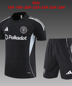 Enfants Inter Miami C.F. Tenue d’Entraînement Courte Noir 2025/26