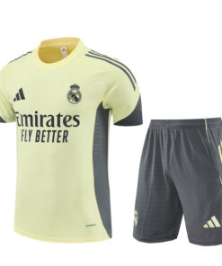 Ensemble d’entraînement short Homme Real Madrid Jaune 2025/26