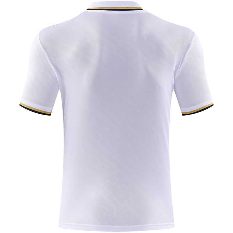 Polo Real Madrid Homme Blanc – Or 2025-2026