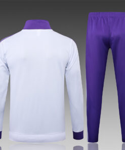Enfant Real Madrid Veste + Pantalon Tenue d’Entraînement Blanc – Violet 2025/26