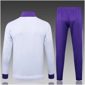 Enfant Real Madrid Veste + Pantalon Tenue d’Entraînement Blanc – Violet 2025/26