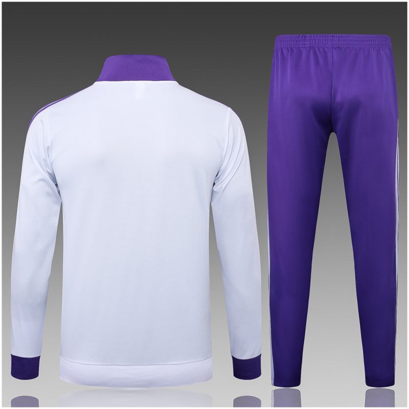 Enfant Real Madrid Veste + Pantalon Tenue d’Entraînement Blanc – Violet 2025/26
