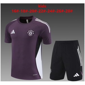 Survêtement d’entraînement court Manchester United Enfants Violet 2025/26