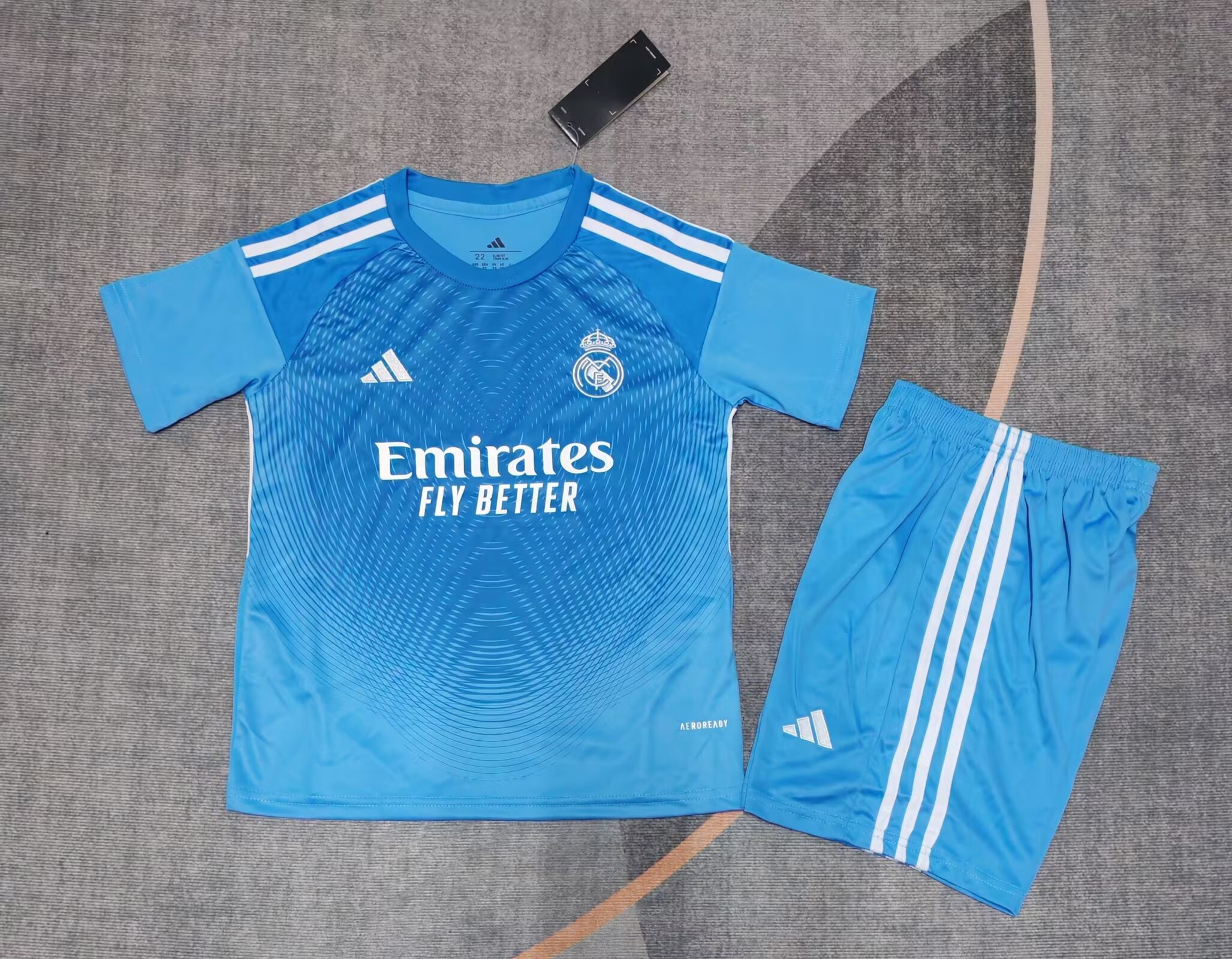 Maillot Gardien Bleu Real Madrid Enfants 2025/26