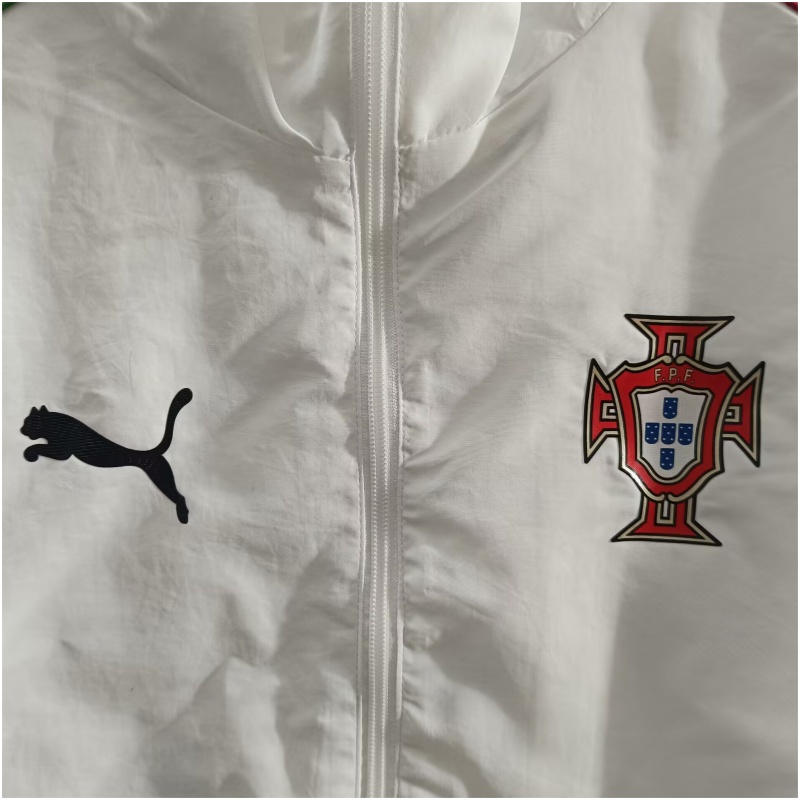 Veste Homme Portugal Tous Temps Windrunner Blanc 2025