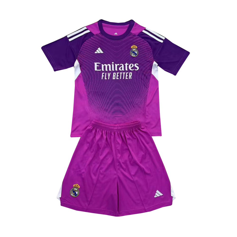 Maillot de Gardien Real Madrid Enfants Violet 2025/26