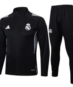 Tenue d’Entraînement Real Madrid Veste + Pantalon Homme Noir 2025/26