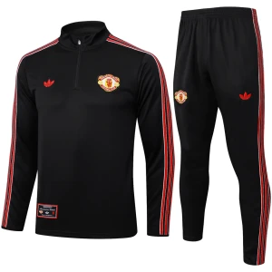 Survêtement d’entraînement Manchester United Homme Noir 2025/26