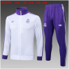 Enfant Real Madrid Veste + Pantalon Tenue d’Entraînement Blanc – Violet 2025/26