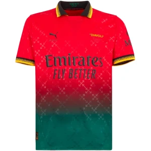 Off-White X Ac Milan Puma Maillots-Rouge 2025/26 Rafa Leão