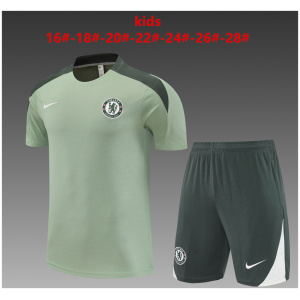 Survêtement Court d’Entraînement Chelsea Enfant Vert Clair 2025/26