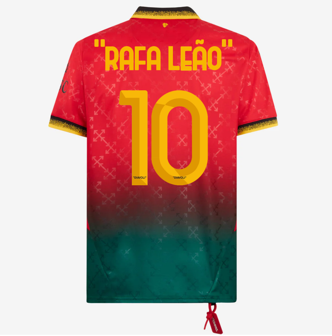 Off-White X Ac Milan Puma Maillots-Rouge 2025/26 Rafa Leão