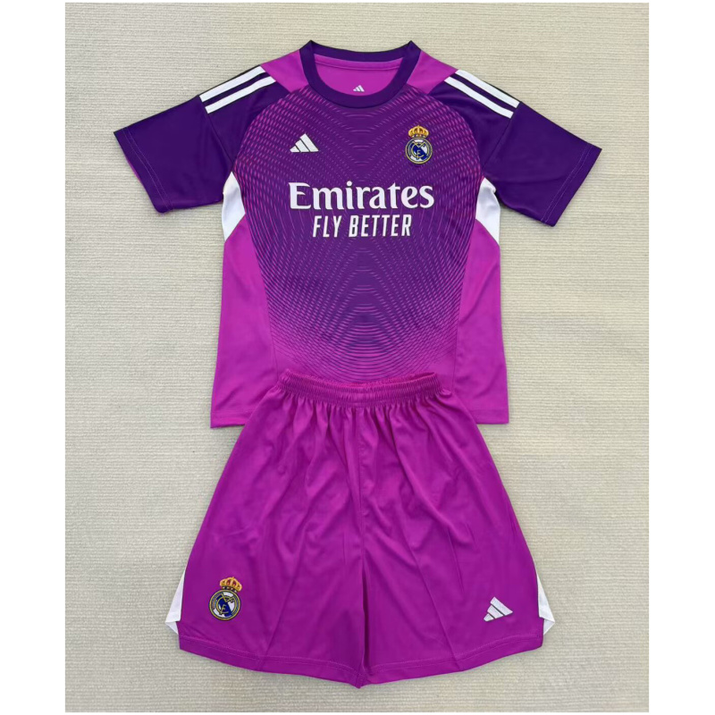 Maillot de Gardien Real Madrid Enfants Violet 2025/26