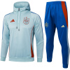 Homme Espagne Sweat à Capuche + Pantalon Survêtement Bleu Clair 2025