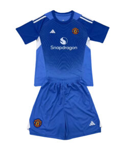 Enfants Manchester United Gardien Maillot Bleu 2025/26