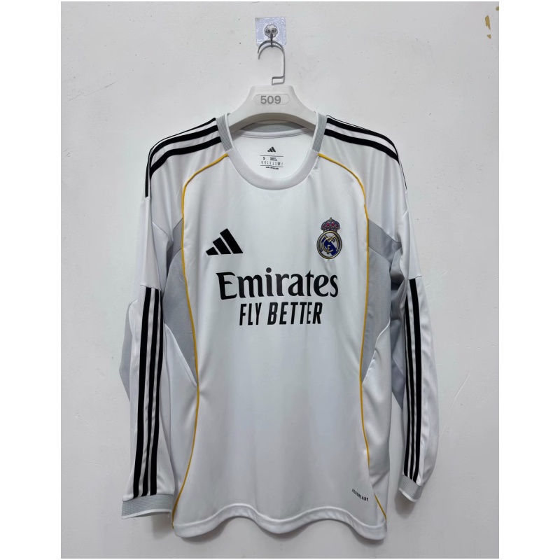 Maillot domicile Real Madrid 2025/26 Homme manches longues