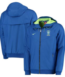 Homme Brésil Tous Temps Windrunner Veste Bleue 2025