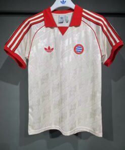 Maillot Adidas Originals Bayern Munich 3 Bandes 100% Coton Blanc 2025/26 Homme – Joueur