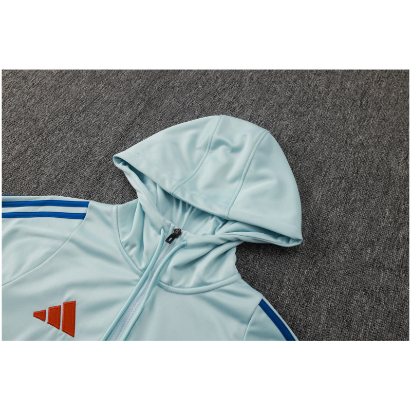 Homme Espagne Sweat à Capuche + Pantalon Survêtement Bleu Clair 2025
