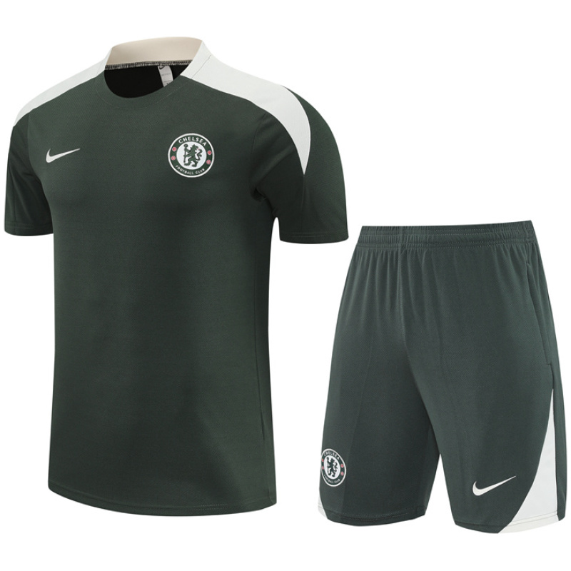 Costume d’entraînement court Chelsea pour homme vert foncé 2025/26