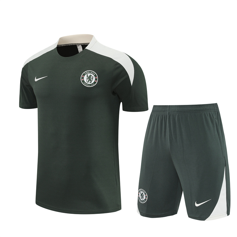 Costume d’entraînement court Chelsea pour homme vert foncé 2025/26