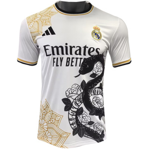 Maillot Blanc Édition Spéciale Année du Serpent Real Madrid 2025/26 pour Homme