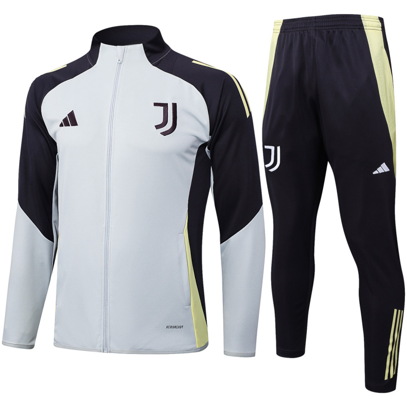 Tenue d’Entraînement Juventus Veste + Pantalon Homme Gris Clair 2025/26