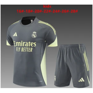 Enfants Real Madrid Tenue d’entraînement Short Gris 2025/26