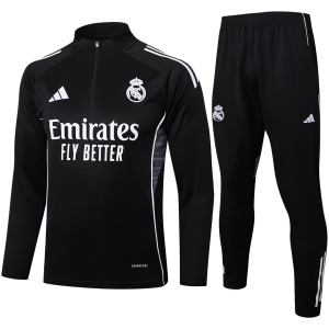 Survêtement d’entraînement Real Madrid Homme Noir 2025/26
