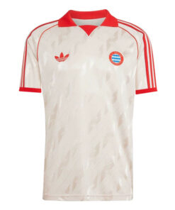 Maillot Adidas Originals Bayern Munich 3 Bandes 100% Coton Blanc 2025/26 Homme – Joueur