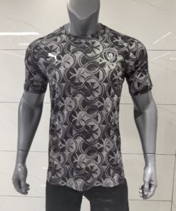 Homme Manchester City Short d’Entraînement Gris – Noir Maillot 2025/26