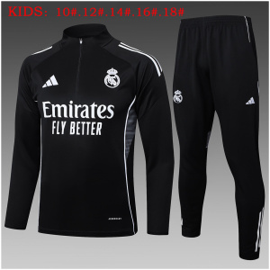 Survêtement d’Entraînement Real Madrid Enfants Noir 2025/26