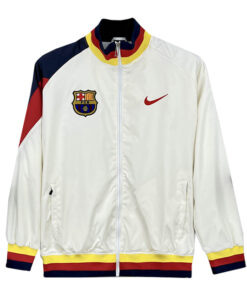 Veste Windrunner Toutes Saisons Barcelona Pour Homme Blanc Classique