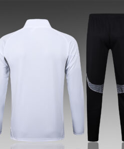 Ensemble d’Entraînement Real Madrid Veste et Pantalon Blanc pour Enfants 2025/26