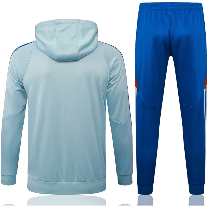 Homme Espagne Sweat à Capuche + Pantalon Survêtement Bleu Clair 2025