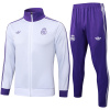 Tenue d’Entraînement Real Madrid Homme Veste + Pantalon Blanc – Violet 2025/26